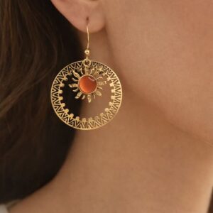 Boucles d'oreilles solaire