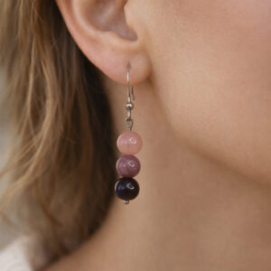Boucles d'oreilles en pierres naturelles