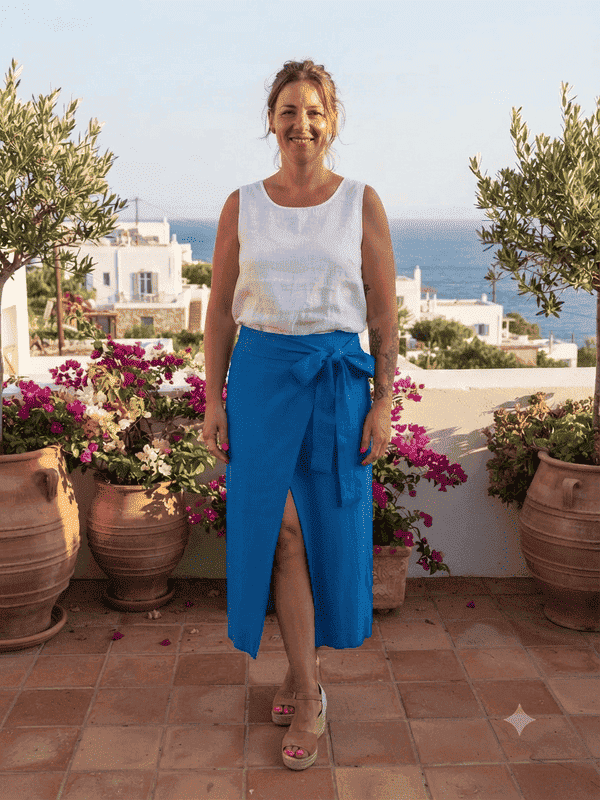 Jupe bleue
