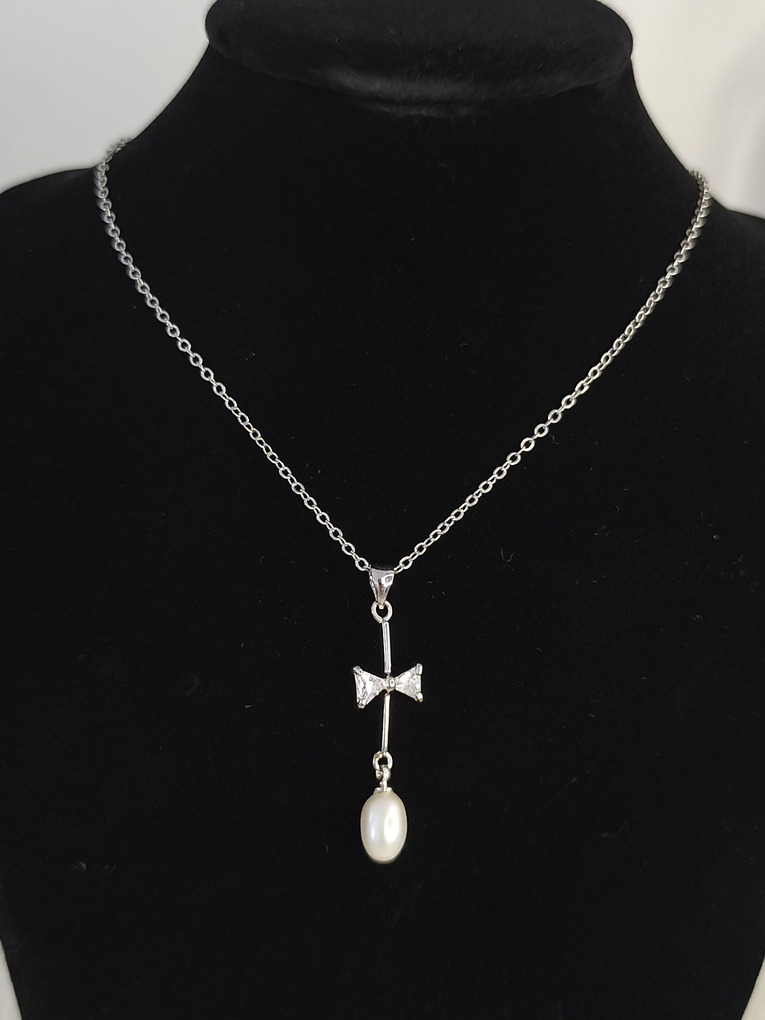 collier plaqué or blanc