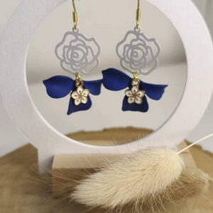 Boucles d'oreilles florales
