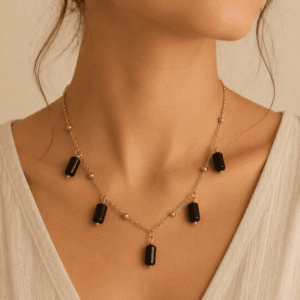 Collier en acier inoxydable doré
