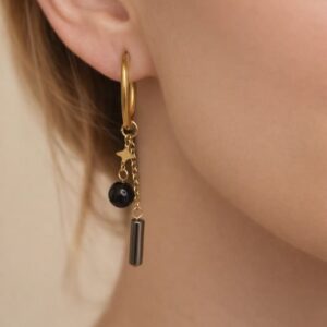 Boucles d'oreilles en acier inoxydable