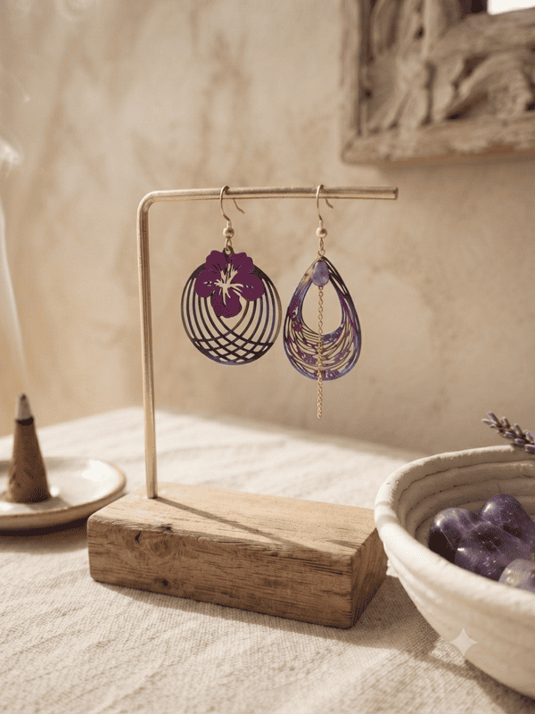 Boucles d'oreilles en acier inoxydable