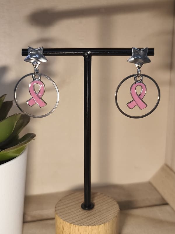 Boucles d'oreilles en acier inoxydable agenté