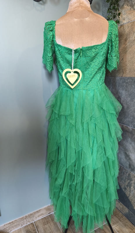 Robe verte de soirée