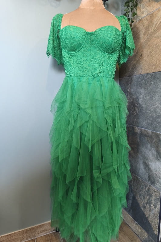 robe verte de soirée